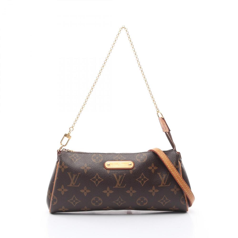 Louis Vuitton Eva Shoulder Bag Canvas Leather Monogram Brown